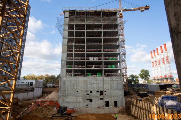 Ход строительства ЖК «Кавказский бульвар 51» за Сентябрь 2023 г., фото №3