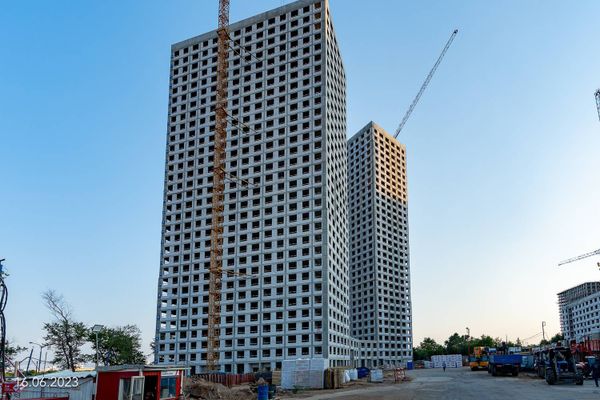 Ход строительства ЖК «Дмитровское небо» за Июнь 2023 г., фото №3