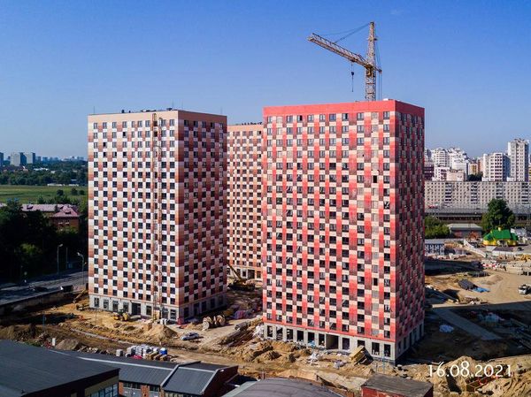 Ход строительства ЖК «Большая Академическая 85» за Август 2021 г., фото №5