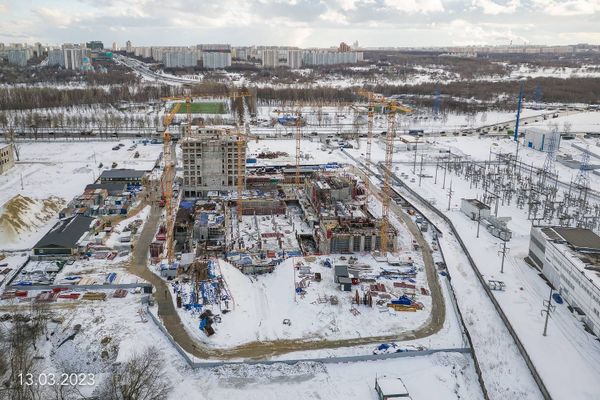 Ход строительства ЖК «Вейв» за Март 2023 г., фото №2