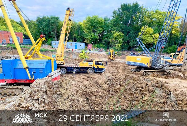 Ход строительства ЖК «Акватория» за Октябрь 2021 г., фото №2