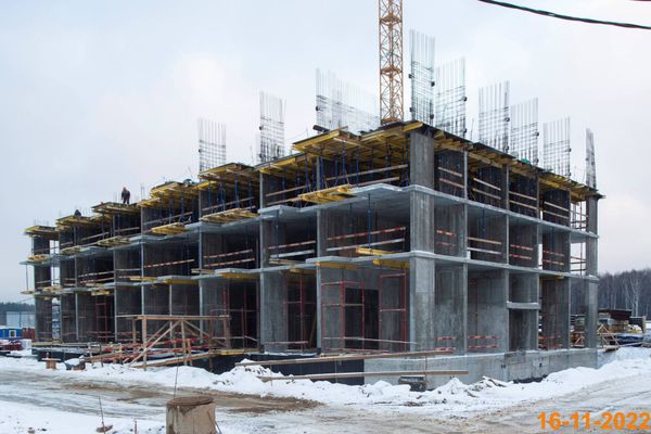 Ход строительства ЖК «Саларьево парк» за Ноябрь 2022 г., фото №2