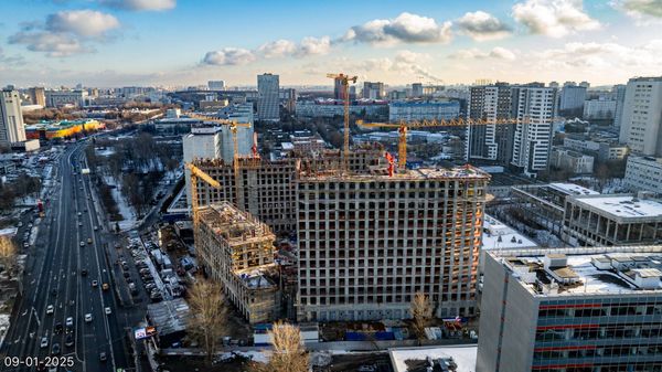 Ход строительства ЖК «Обручева 30» за Январь 2025 г., фото №3