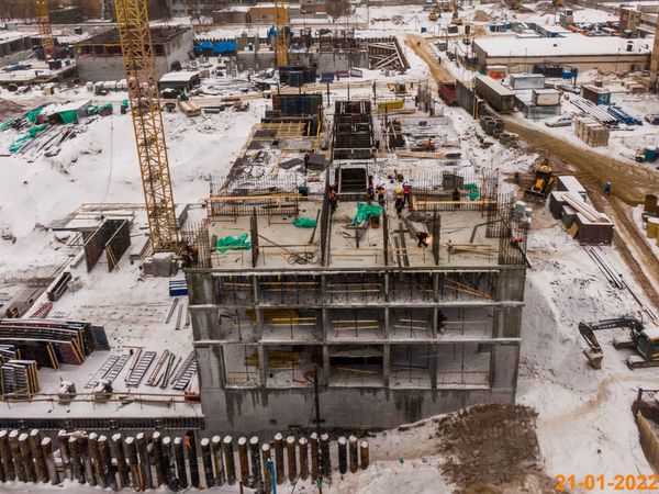 Ход строительства ЖК «Кронштадтский 9» за Январь 2022 г., фото №3