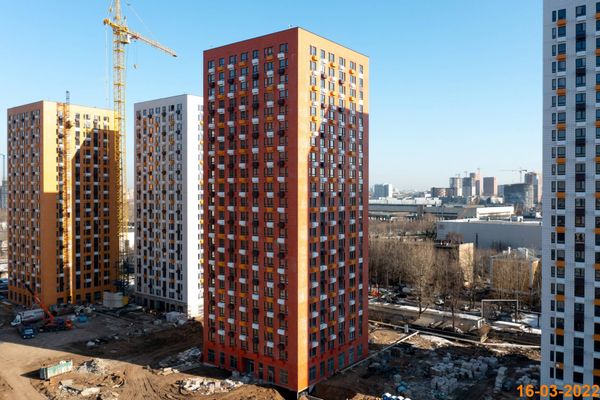 Ход строительства ЖК «Волжский парк» за Март 2022 г., фото №3