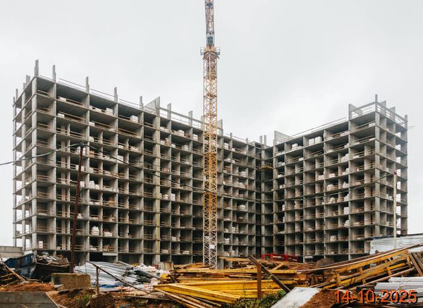 Ход строительства ЖК «Зелёный парк» за Октябрь 2025 г., фото №2