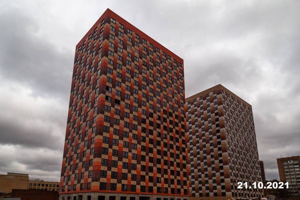Ход строительства ЖК «Большая Академическая 85» за Октябрь 2021 г., фото №4