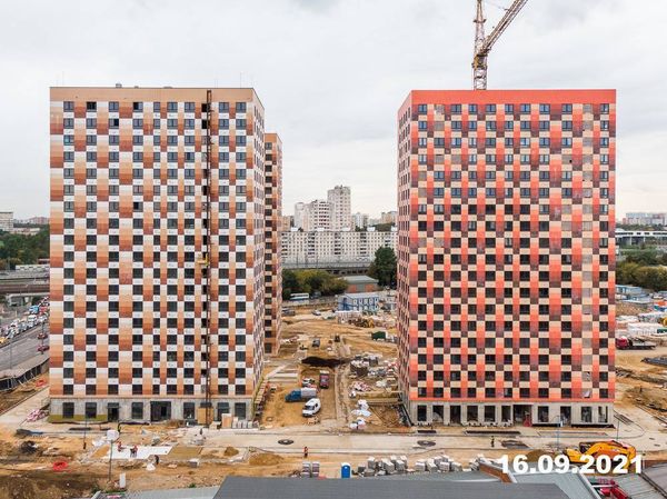 Ход строительства ЖК «Большая Академическая 85» за Сентябрь 2021 г., фото №5