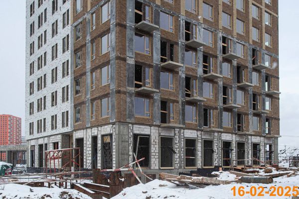 Ход строительства ЖК «Саларьево парк» за Февраль 2025 г., фото №5