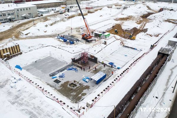 Ход строительства ЖК «Амурский парк» за Декабрь 2021 г., фото №3