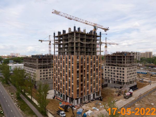 Ход строительства ЖК «Кавказский бульвар 51» за Май 2022 г., фото №3