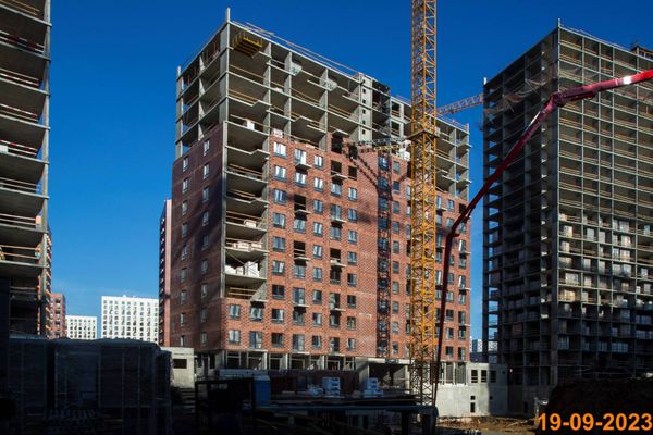 Ход строительства ЖК «Саларьево парк» за Сентябрь 2023 г., фото №2