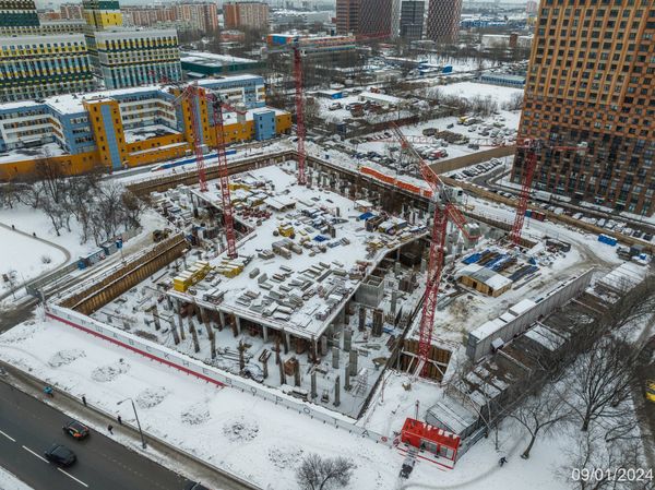 Ход строительства ЖК «Варшавские ворота» за Январь 2024 г., фото №5