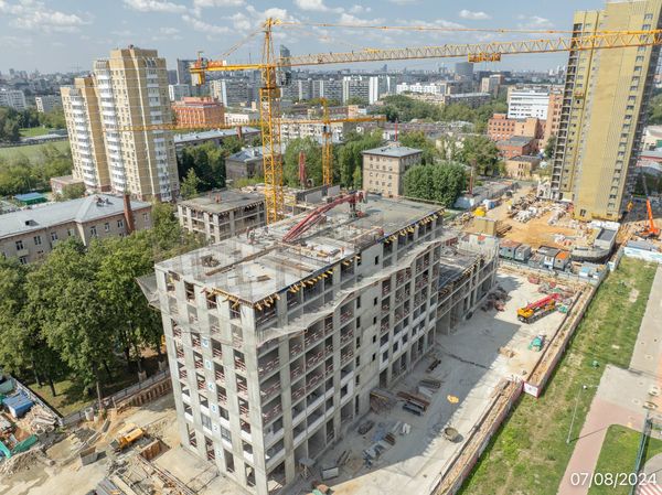 Ход строительства ЖК «Семеновский парк 2» за Август 2024 г., фото №2