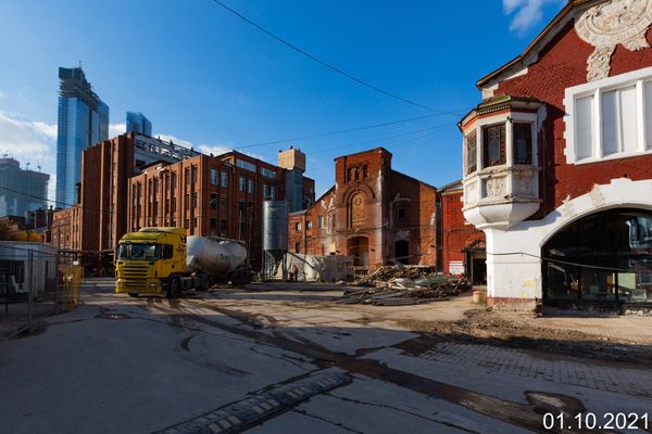 Ход строительства ЖК «Бадаевский» за Октябрь 2021 г., фото №4