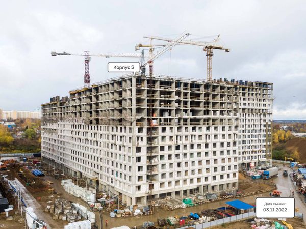Ход строительства ЖК «Молжаниново» за Ноябрь 2022 г., фото №2