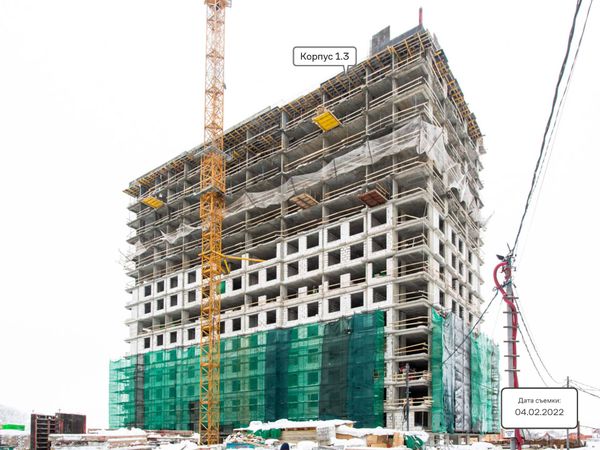 Ход строительства ЖК «Тропарево Парк» за Февраль 2022 г., фото №3