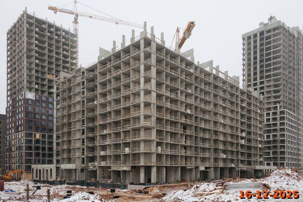 Ход строительства ЖК «Зелёный парк» за Декабрь 2025 г., фото №4