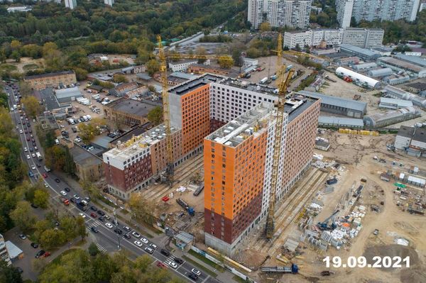 Ход строительства ЖК «Кольская 8» за Сентябрь 2021 г., фото №3