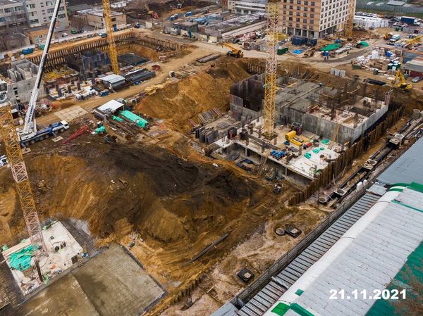 Ход строительства ЖК «Кронштадтский 9» за Ноябрь 2021 г., фото №2