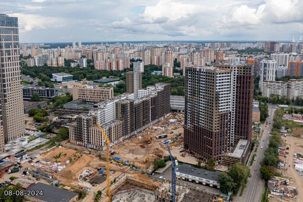 Ход строительства ЖК «Дмитровское небо» за Август 2024 г., фото №2