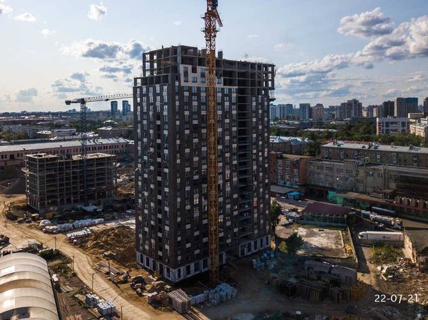 Ход строительства ЖК «Руставели 14» за Июль 2021 г., фото №5