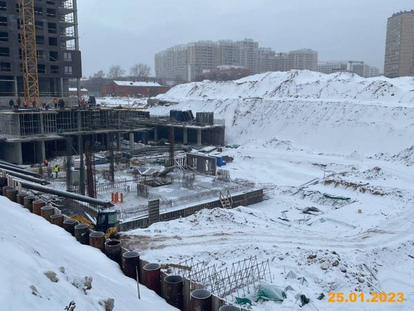 Ход строительства ЖК «Первый Дубровский» за Январь 2023 г., фото №4