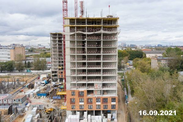 Ход строительства ЖК «Перовское 2» за Сентябрь 2021 г., фото №2