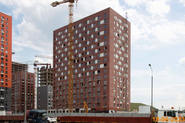 Ход строительства ЖК «Саларьево парк» за Июнь 2023 г., фото №2