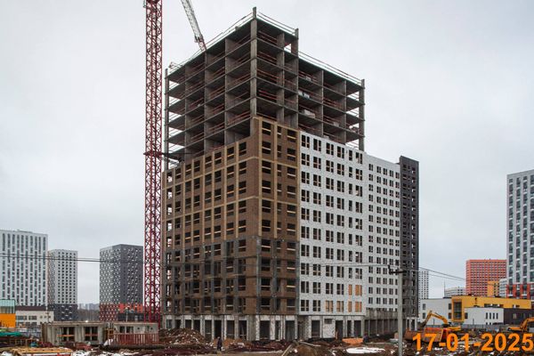 Ход строительства ЖК «Саларьево парк» за Январь 2025 г., фото №3
