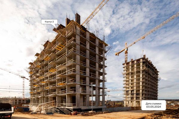 Ход строительства ЖК «Квартал Марьино» за Май 2024 г., фото №4