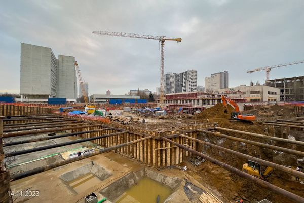 Ход строительства ЖК «Обручева 30» за Ноябрь 2023 г., фото №2