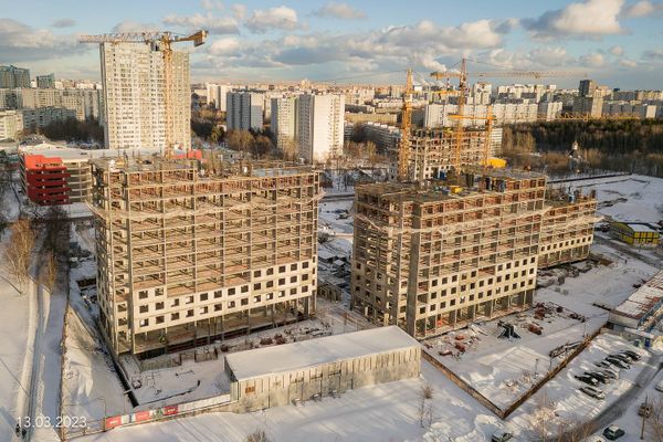 Ход строительства ЖК «Парксайд» за Март 2023 г., фото №2