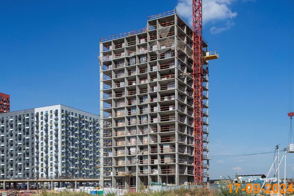 Ход строительства ЖК «Саларьево парк» за Сентябрь 2024 г., фото №2