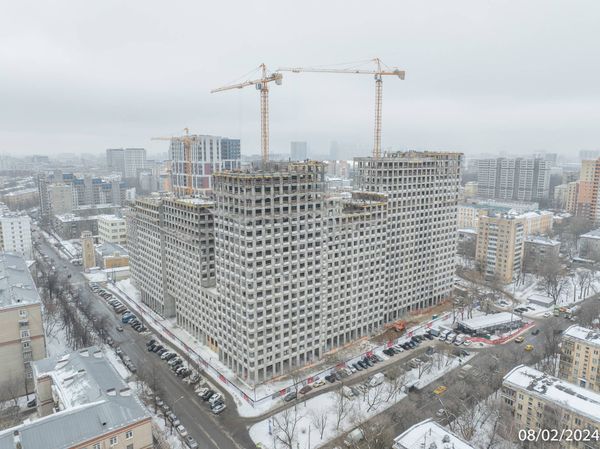 Ход строительства ЖК «Петровский парк II» за Февраль 2024 г., фото №2