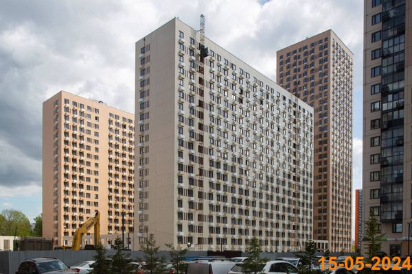 Ход строительства ЖК «Митинский лес» за Май 2024 г., фото №3