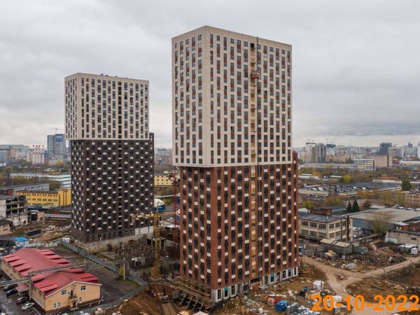 Ход строительства ЖК «Руставели 14» за Октябрь 2022 г., фото №2
