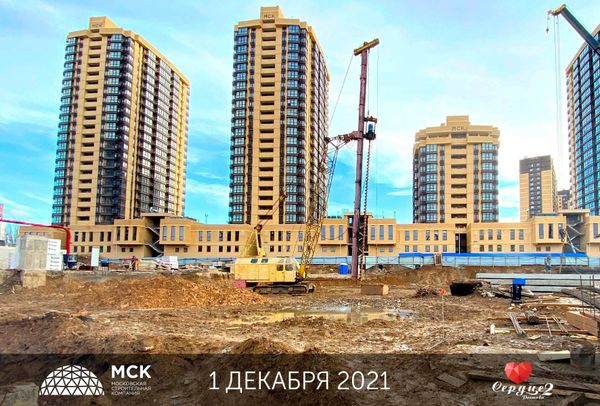 Ход строительства ЖК «Сердце Ростова 2» за Декабрь 2021 г., фото №5