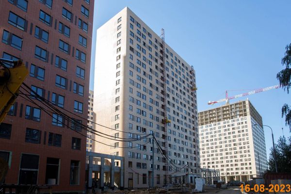Ход строительства ЖК «Митинский лес» за Август 2023 г., фото №5