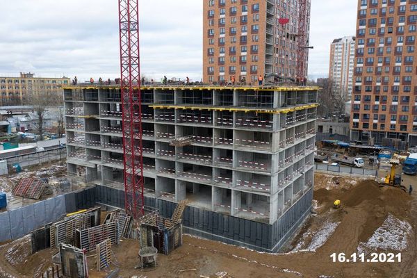 Ход строительства ЖК «Перовское 2» за Ноябрь 2021 г., фото №5