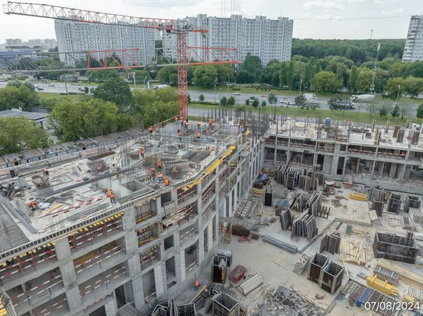 Ход строительства ЖК «Варшавские ворота» за Август 2024 г., фото №2