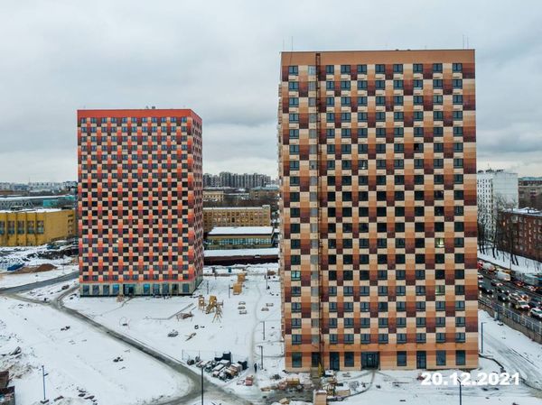 Ход строительства ЖК «Большая Академическая 85» за Декабрь 2021 г., фото №4