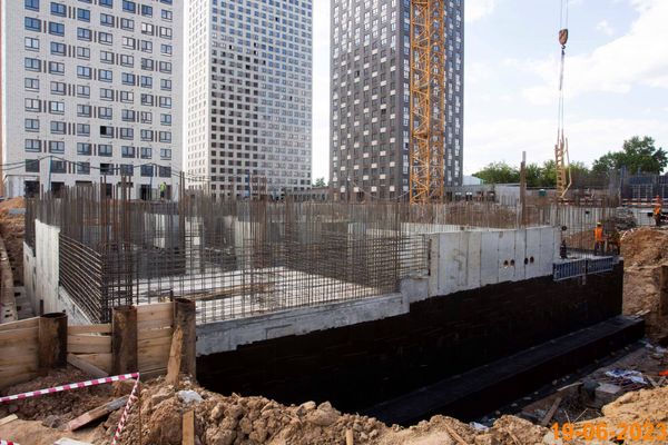 Ход строительства ЖК «Кавказский бульвар 51» за Июнь 2023 г., фото №2