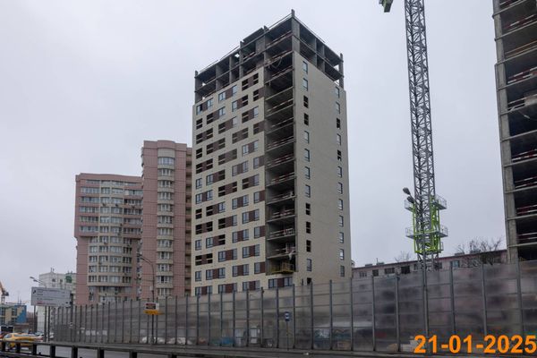 Ход строительства ЖК «Юнино» за Январь 2025 г., фото №3