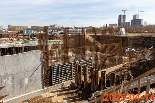 Ход строительства ЖК «2-й Иртышский» за Апрель 2025 г., фото №5