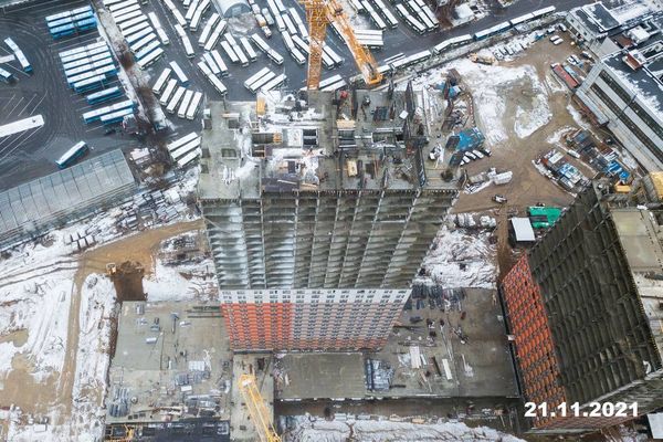 Ход строительства ЖК «Второй Нагатинский» за Ноябрь 2021 г., фото №4