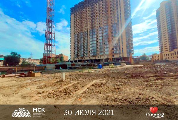 Ход строительства ЖК «Сердце Ростова 2» за Август 2021 г., фото №4