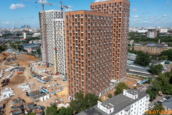 Ход строительства ЖК «Перовское 2» за Июль 2022 г., фото №2