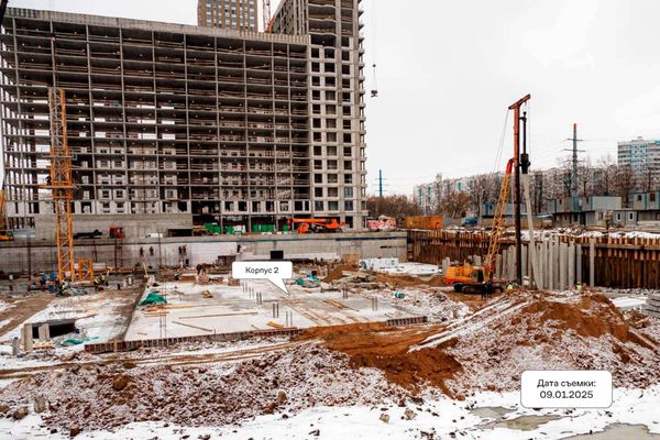 Ход строительства ЖК «Квартал Домашний» за Январь 2025 г., фото №3
