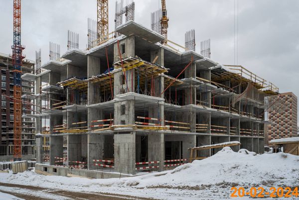 Ход строительства ЖК «Большая Академическая 85» за Февраль 2024 г., фото №5